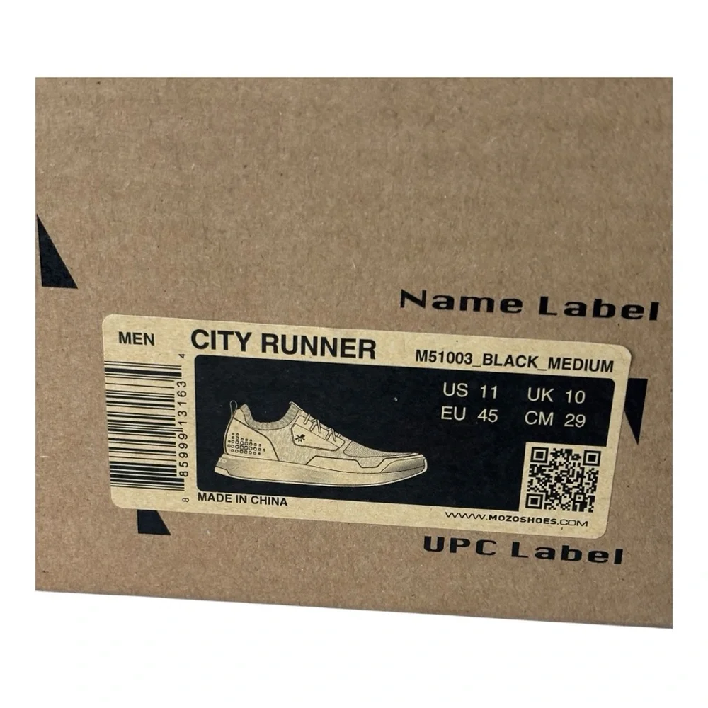 MOZO City Runner men’s (Black) knit casual work sneaker || size 11 - Picture 16 of 16